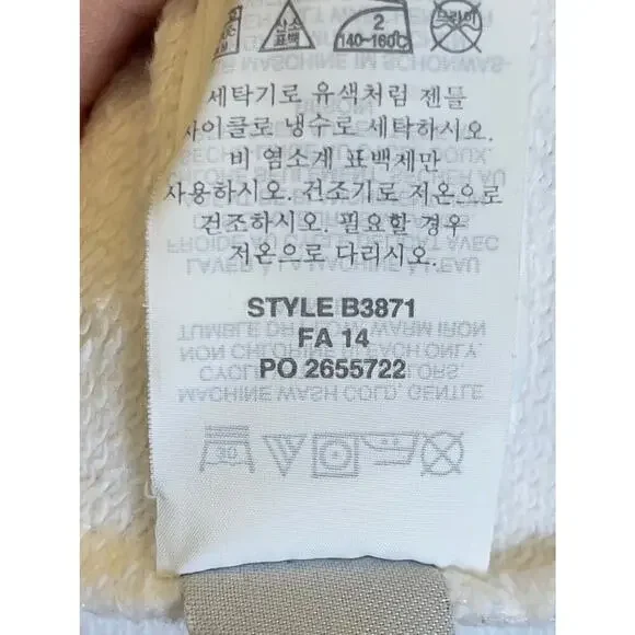 J.CREW White Crewneck Sweatshirt Size XS Preppy Coastal Classic Summer - Picture 13 of 14